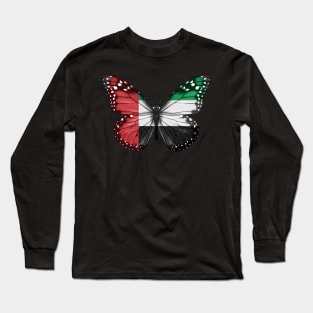 Emirati Flag  Butterfly - Gift for Emirati From United Arab Emirates Long Sleeve T-Shirt